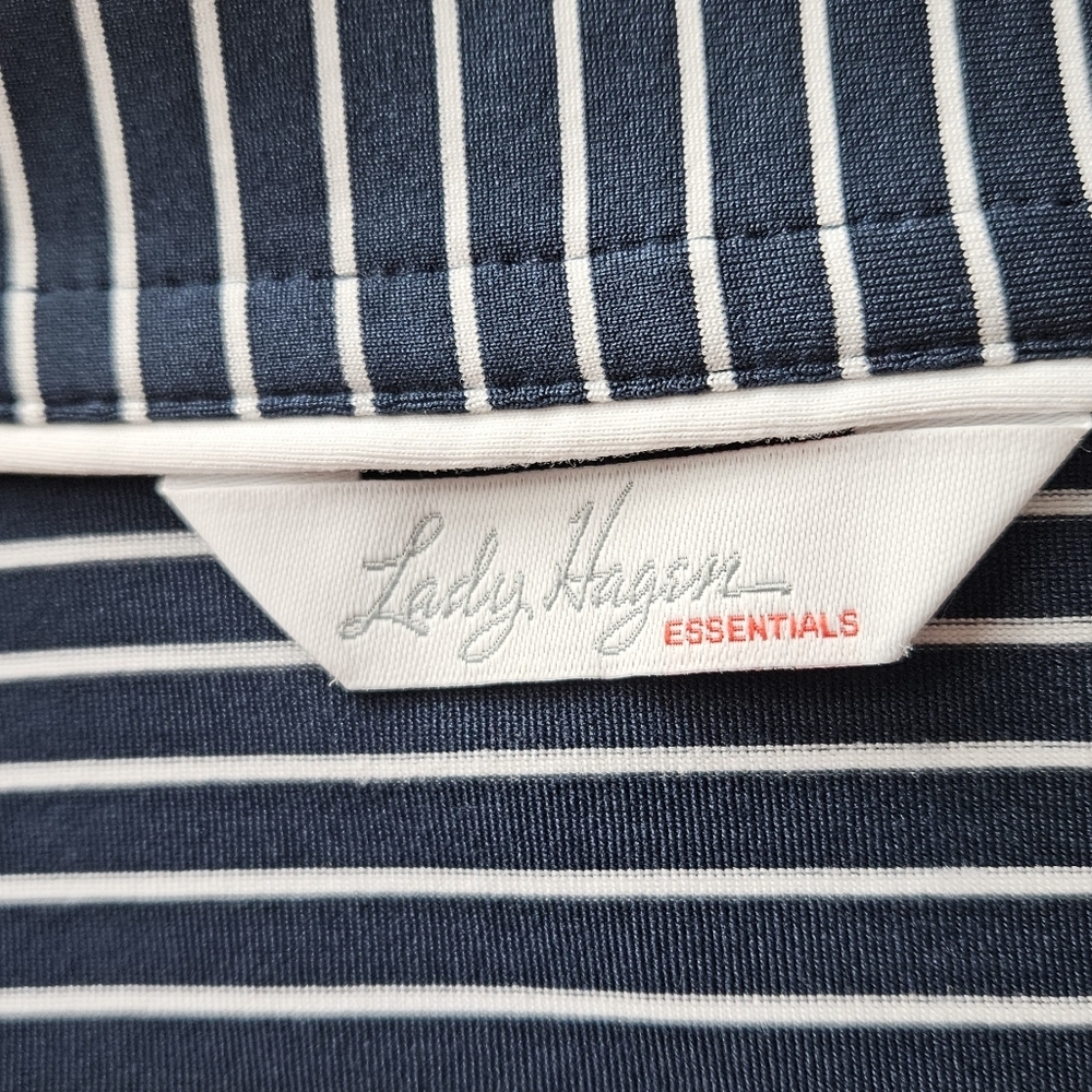 Lady Hagen Essentials Sleeveless, V-neck Collared Golf Polo Top - Picture 5 of 7